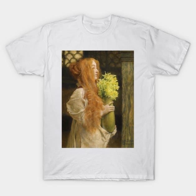 Spring Flowers by Lawrence Alma-Tadema T-Shirt by Classic Art Stall